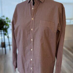 Billy Reid Men’s XL Gingham Button Down Shirt Made in Italy